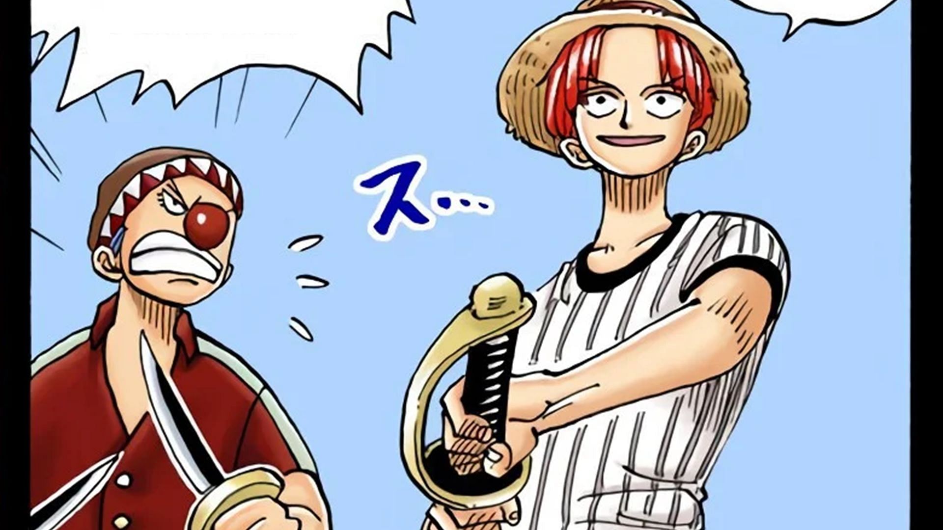 Shanks didn't have the tattoo when he was a boy (Image via Shueisha)